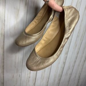 Lucky Brand Gold Ballet Flats 6